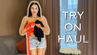 4K NEW TRANSPARENT DRESS  TRY ON HAUL with Emily Noir [upl. by Assetal]