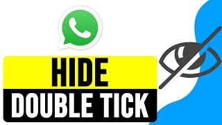 How to HIDE DOUBLE TICK on WHATSAPP iPhone 2024  Disable Read Receipts in WhatsApp [upl. by Ardeahp955]