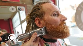 Master Barber Shows How to Shape Up Your Beard [upl. by Ydollem]