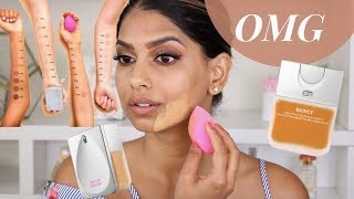 Testing the Beauty Blender BOUNCE Foundation on MediumBrown Skin [upl. by Nafis]