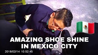 S1E10 Amazing shoe shine service in Mexico city asmr shoeshine faustoarizmendi [upl. by Stine]