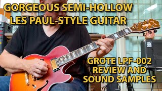 NEW GROTE Jazz Electric Guitar SemiHollow Body [upl. by Maximo]