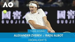 Alexander Zverev v Radu Albot Highlights 3R  Australian Open 2022 [upl. by Phaidra]