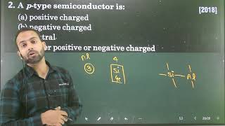 Q2 semiconductor Electronics  A ptype semiconductor is a positive charge b negative charged [upl. by Inah762]