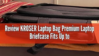 Review KROSER Laptop Bag Premium Laptop Briefcase Fits Up to 173 Inch Laptop Expandable WaterRepel [upl. by Ardni]