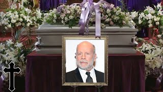 At Bruce Williss tragic funeral Our condolences to Bruce Williss family goodbye Bruce Willis [upl. by Avehsile946]