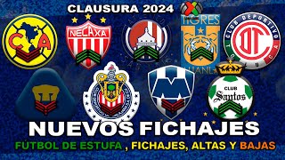 ✅ NUEVOS FICHAJES CONFIRMADOS LIGA MX CL2024  DINENNO SE VA DE PUMAS LEO SUÁREZ AL NECAXA [upl. by Stiles383]