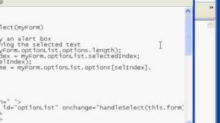 JavaScript Handling the HTML SELECT onchange event Part 2 of 2 [upl. by Neddie71]