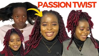 PASSION TWIST HAIR TUTORIAL  Easy method for long lasting passion twist ¦¦ The Amazon Deb [upl. by Gabby]