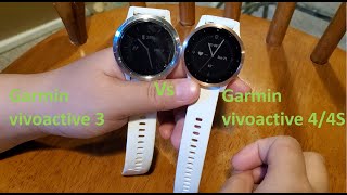 Garmin vivoactive 44S Vs Garmin vivoactive 3 comparison [upl. by Critta796]