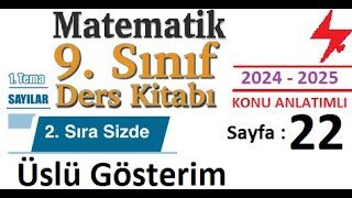 9 Sınıf Matematik Ders Kitabı çözümleri  2024 2025  1 Sayılar  2 Sıra Sizde Testi  22 sayfa [upl. by Kimmi193]