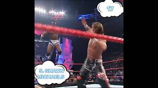 TOP 5 WRESTLERS WITH THE MOST WRESTLEMANIA MATCHES shorts shortsfeed wwe [upl. by Milde]