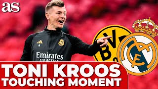 TONI KROOS shares TOUCHING MOMENT young fans  FINAL Real Madrid TRAINING at Wembley [upl. by Savart]