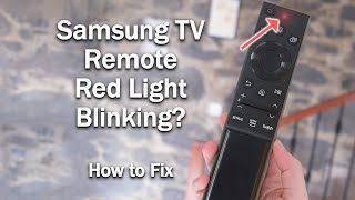 Samsung TV Remote Not Working  Red Light Blinking  FRAME TV [upl. by Ileana]