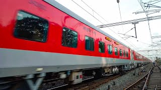 BACK to Brand New RED LHB Avatar 12951 Mumbai Rajdhani Express  Indian Railways [upl. by Taffy]