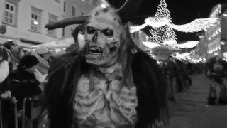 Krampusshow Villach 2015  Schwarze Horde [upl. by Niroht]