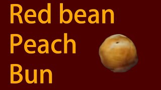 Red Bean Peach Bun process beans redbeans [upl. by Anomas]