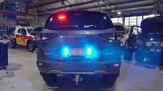 EMERGENCY RESPONSE COMMANDER ISUZU MUX SUV WITH REDFLEET LED FLASHING WARNING RED BLUE LIGHTS SIREN [upl. by Yared]