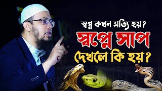 স্বপ্নে সাপ দেখলে কি হয় কখন স্বপ্ন দেখলে সত্যি হয় শায়খ আহমাদুল্লাহ  Shaikh Ahmadullah [upl. by Ettennil]