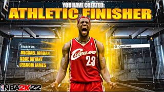 NEW REBIRTH quotATHLETIC FINISHERquot BUILD IS INSANE🔥🔥🔥NBA 2K22 BEST BUILD [upl. by Akimit]