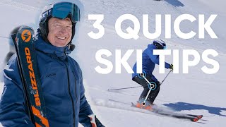 HOW TO Improve Your Skiing With 3 SIMPLE TIPS [upl. by Tennes]