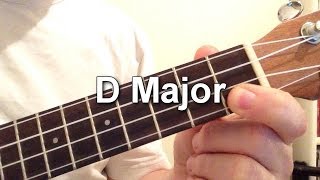 How to play D Major chord on the ukulele [upl. by Quenna659]