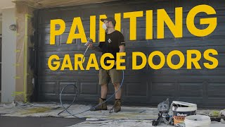 Transform Your Garage Door Instantly Paint Spraying with the Graco Magnum Project Plus [upl. by Gresham145]