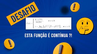 Limites Notáveis e Teste de Continuidade de Funções [upl. by Adlin]