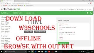 how to download w3schools OFFLINE 2018 [upl. by Chane]