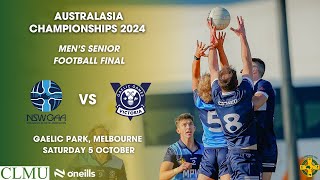 Australasia Championships 2024  Mens Senior Football Final [upl. by Samella]