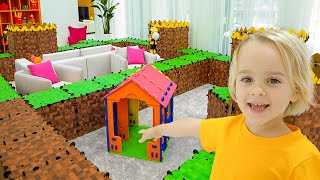 Vlad and Niki Giant Maze Challenge for kids [upl. by Laehcimaj149]