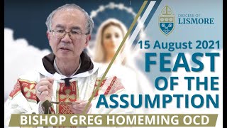 Catholic Mass Today Feast of the Assumption 15 Aug 2021 Bishop Greg Homeming Lismore Australia [upl. by Nennek]