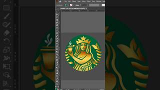 Day 24100 ✨Redesigning the iconic Starbucks logo 🌿 graphicdesigner logo logodesign [upl. by Otreblig]