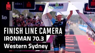 2024 IRONMAN 703 Western Sydney  Finish Line Camera [upl. by Ydniw357]