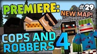 MINECRAFT PREMIERE NEW COPS AND ROBBERS 4 MAP w CaptainSparklez and friends [upl. by Mattheus]