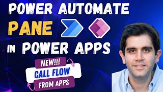 Power Automate Pane in Power Apps  Call flow from Power Apps  New Feature [upl. by Aimee]