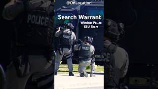 Search Warrant Ottawa St  Windsor Police Emergency Services Unit shorts swat esu 2024 [upl. by Bovill]