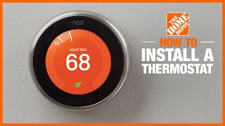 How to Install a Thermostat  The Home Depot [upl. by Sheaff978]