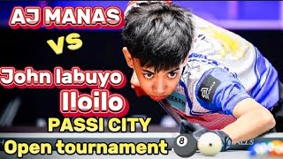 PASSI CITY ILOILO 🎱 AJ MANAS VS JOHN LABUYO [upl. by Mukund361]