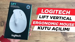 Logitech Lift Vertical Ergonomic Mouse  KUTU AÇILIM [upl. by Neyuq]