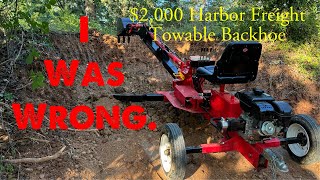 YouTube Was Right About My Harbor Freight Backhoe [upl. by Iharas]