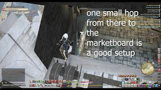 FFXIV OOB  Limsa Lominsa Top of Marketboard OPTIMIZED PATH 558 [upl. by Jacquet]