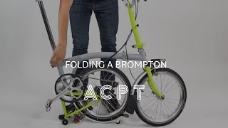 Folding a Brompton [upl. by Derril]