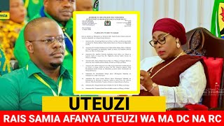 Breaking news RAIS SAMIA AFANYA UTEUZI WA MA RC DC NA KUHAMISHA WENGINE SABAYA BADO PAGUMU [upl. by Madelene]