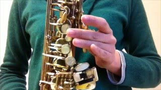 サックスミニレッスン Vol 3 「ド♯とレ♯のトリル」 Saxophone mini lesson Vol3 Trill C♯5D♯5 [upl. by Refinaj]