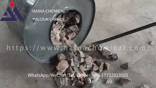 Calcium carbide 1525mm Acetylene China supplier Packaging and precautions CalciumCarbideCathy [upl. by Stormie]