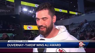 Laurent DuvernayTardif named ESPYs Muhammad Ali Humanitarian award winner [upl. by Hayouqes]