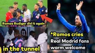 Ramos vs Rudiger and Real Madrid players in the tunnel [upl. by Raff]