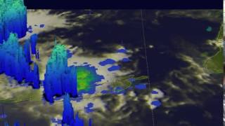 GPM Satellite Sees Tropical Depression 9 Dropping Heavy Rainfall [upl. by Anelad541]