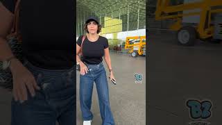 Mandira Bedi dressed in chic yet casual travel attire😍 [upl. by Corinna]